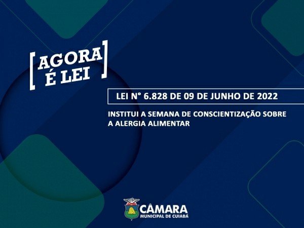 Agora é lei a Semana Municipal de Conscientização sobre a Alergia Alimentar